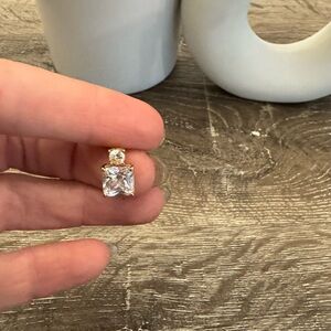 Gorgeous Perfect Condition Kate Spade Gold Square and Circle Stud Earrings